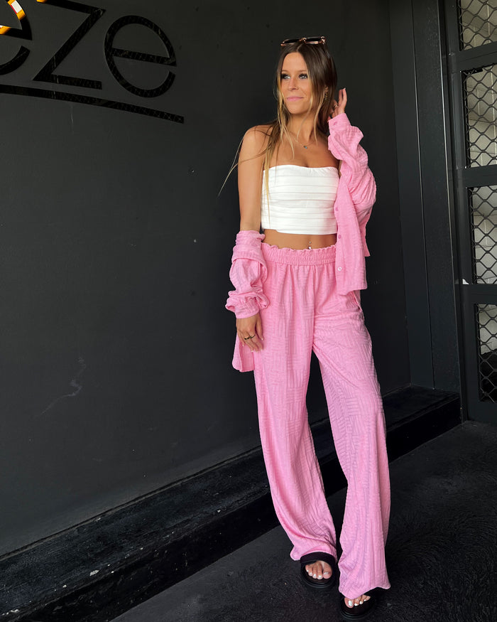 Terry Pants - Pink